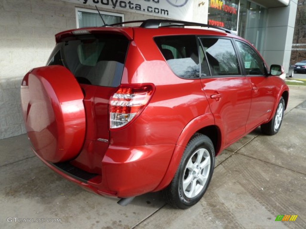 2011 RAV4 Limited 4WD - Barcelona Red Metallic / Ash photo #2