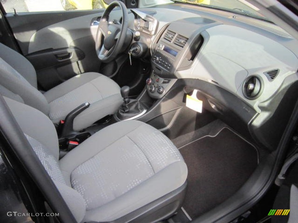 Jet Black/Dark Titanium Interior 2012 Chevrolet Sonic LS Hatch Photo #58931652