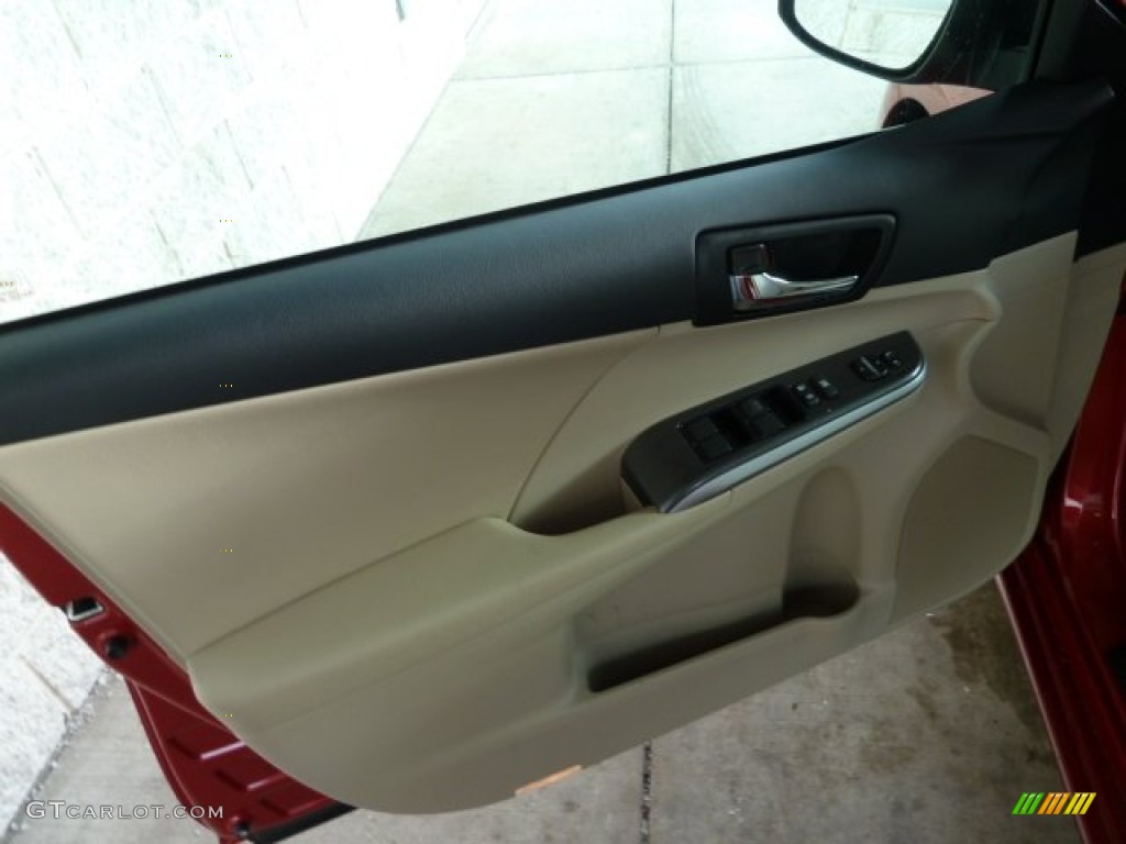 2012 Camry Hybrid XLE - Barcelona Red Metallic / Ivory photo #11