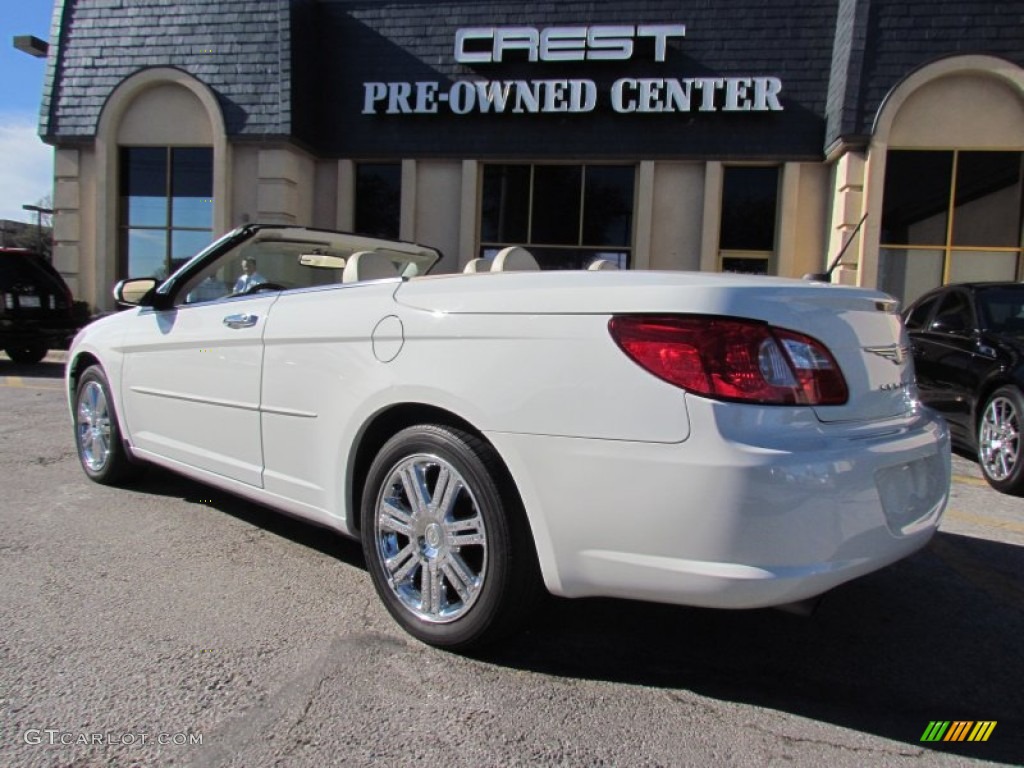 2008 Sebring Limited Hardtop Convertible - Stone White / Medium Pebble Beige/Cream photo #2