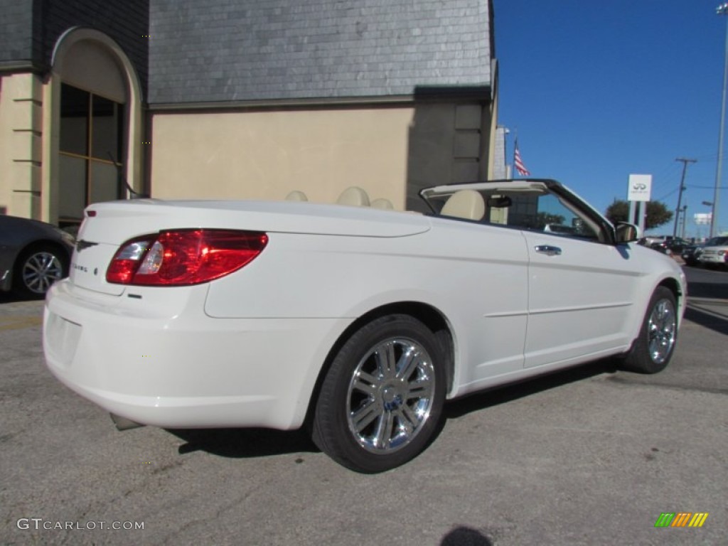 2008 Sebring Limited Hardtop Convertible - Stone White / Medium Pebble Beige/Cream photo #3