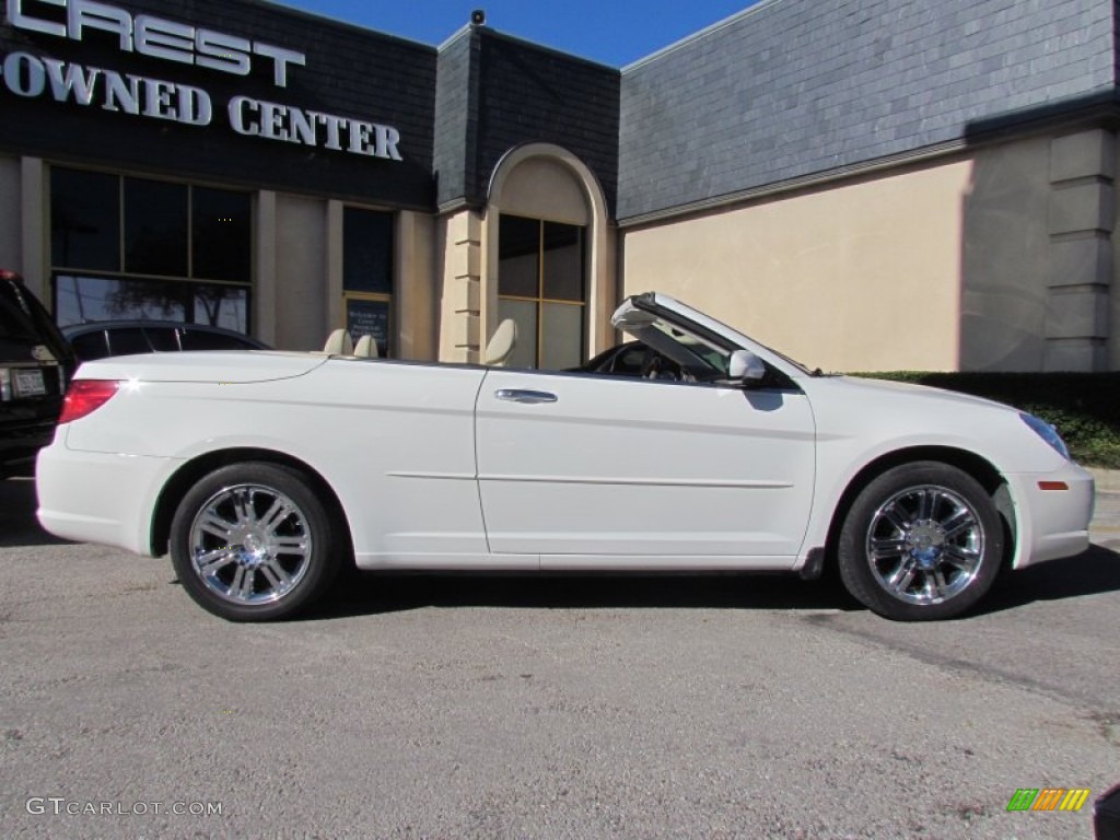 2008 Sebring Limited Hardtop Convertible - Stone White / Medium Pebble Beige/Cream photo #4