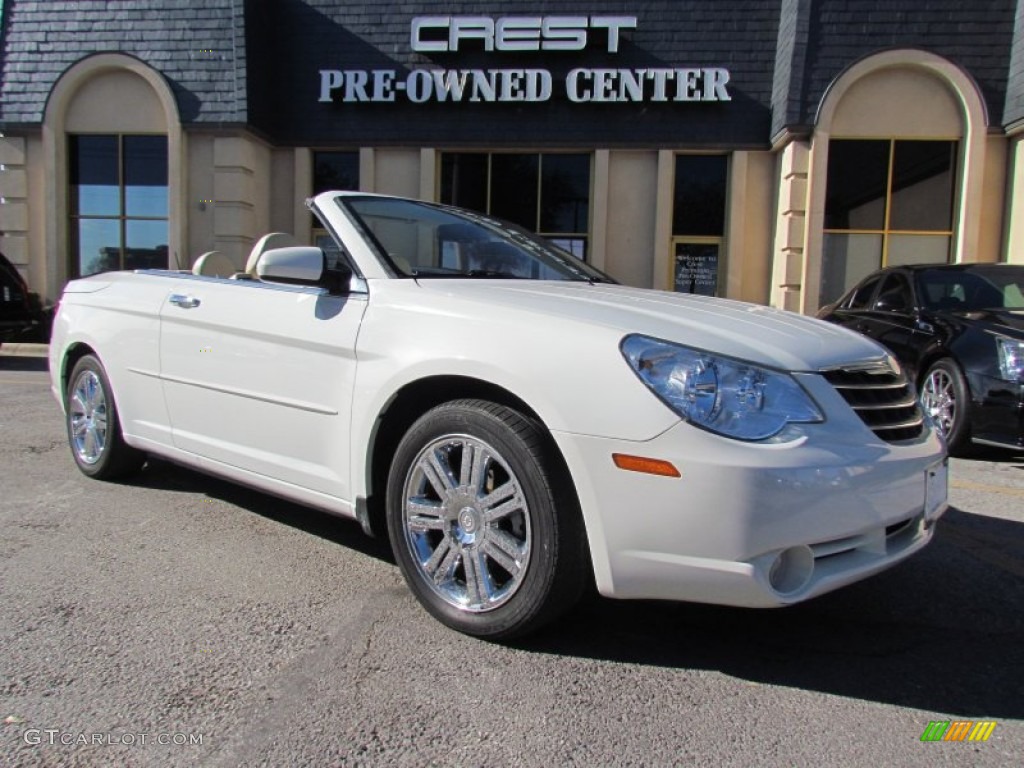 2008 Sebring Limited Hardtop Convertible - Stone White / Medium Pebble Beige/Cream photo #5