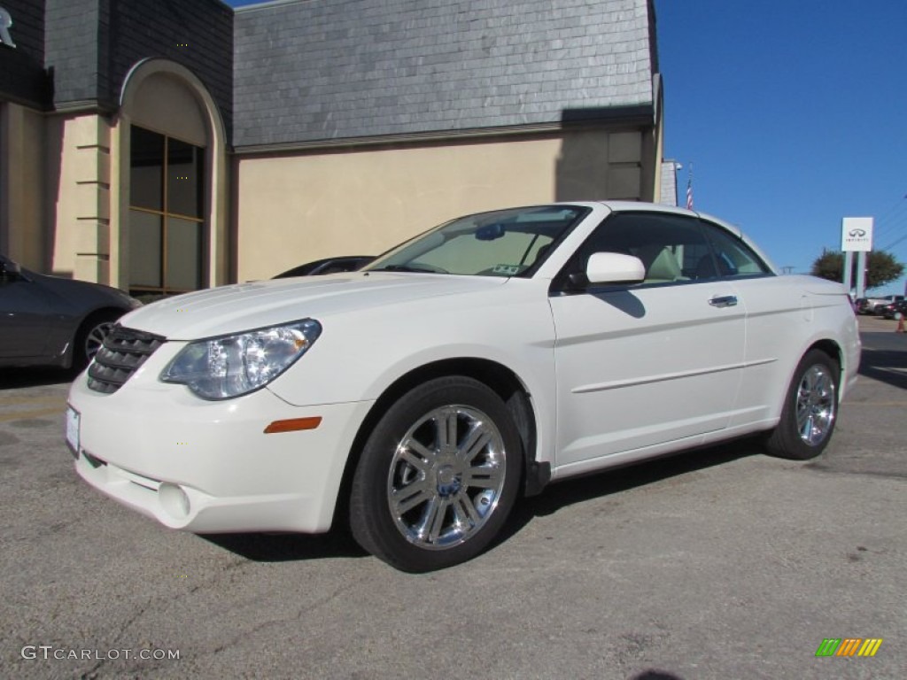 2008 Sebring Limited Hardtop Convertible - Stone White / Medium Pebble Beige/Cream photo #7