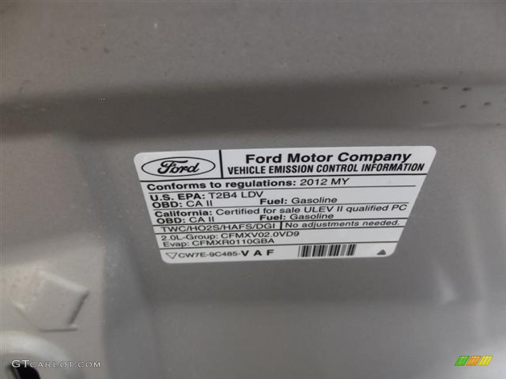 2012 Focus SE 5-Door - Ingot Silver Metallic / Charcoal Black photo #21