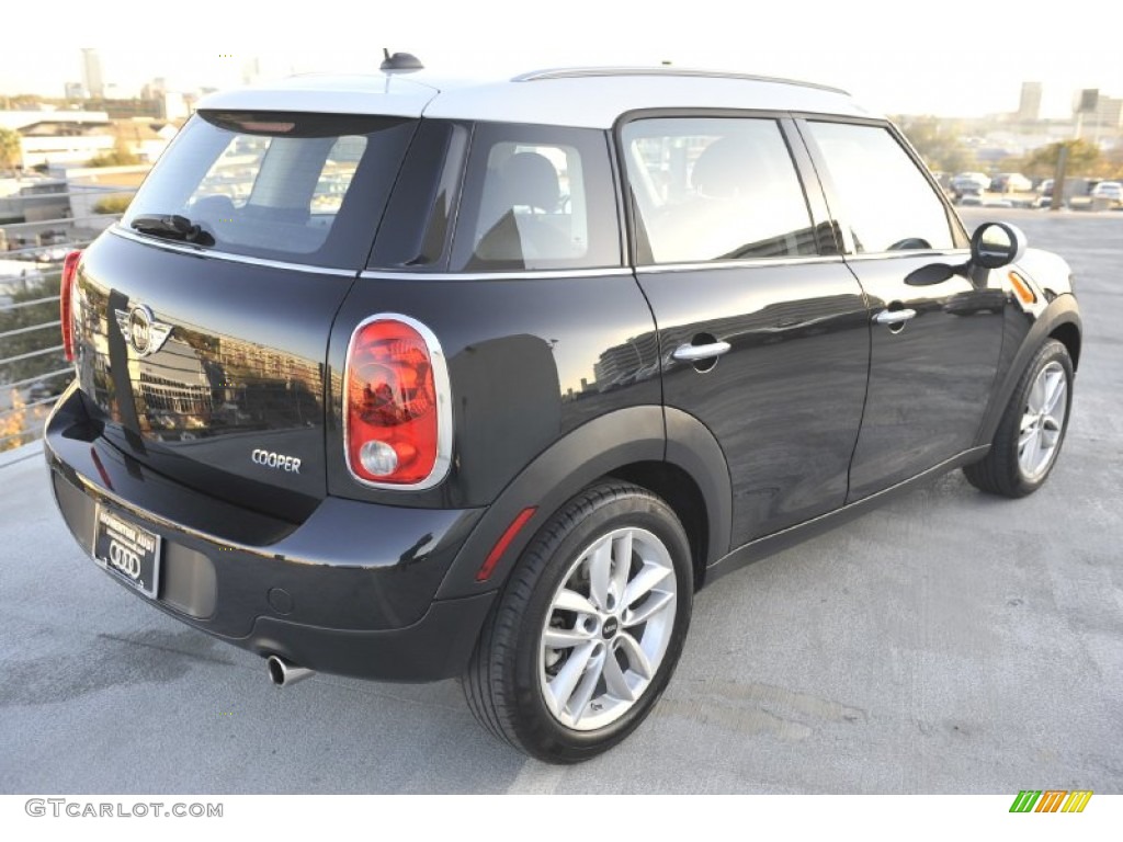 2011 Cooper Countryman - Absolute Black / Pure Red Leather/Cloth photo #7