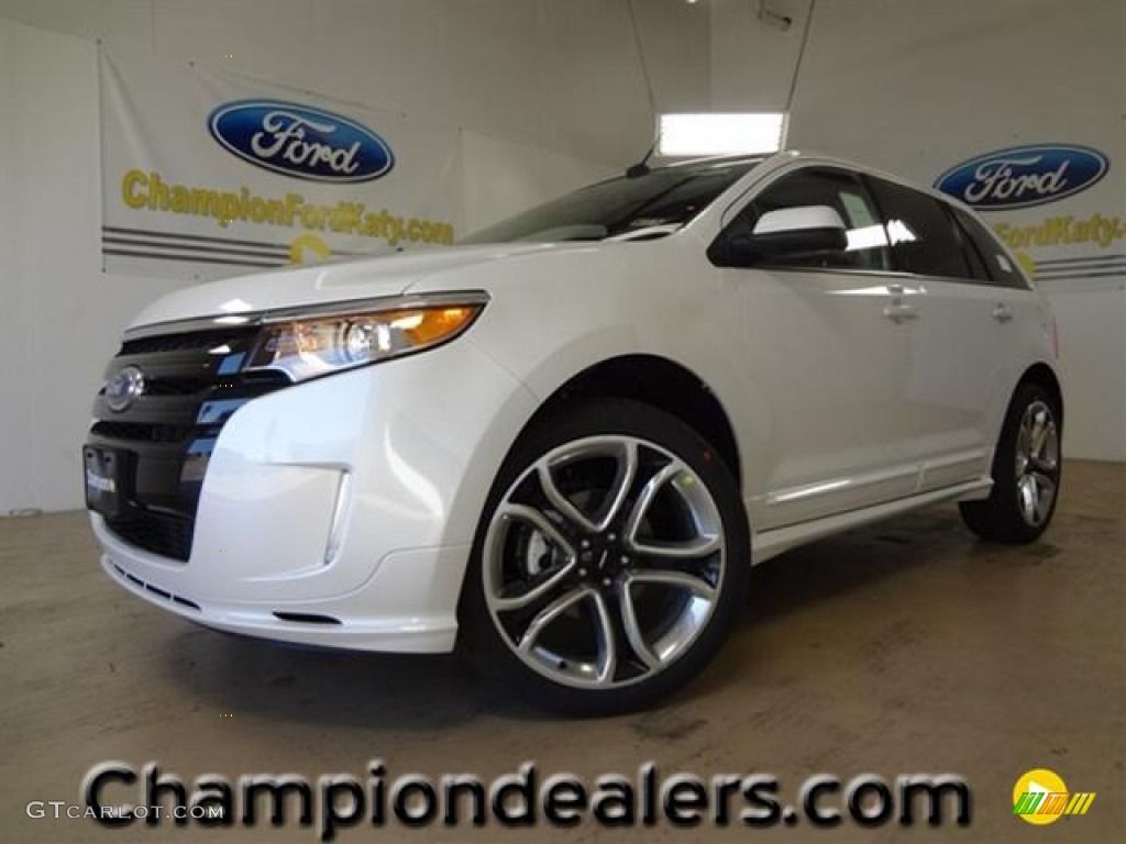 2012 Edge Sport - White Platinum Metallic Tri-Coat / Charcoal Black/Silver Smoke Metallic photo #1