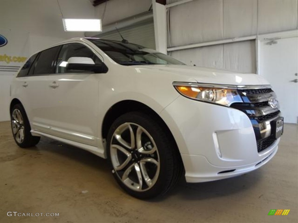 2012 Edge Sport - White Platinum Metallic Tri-Coat / Charcoal Black/Silver Smoke Metallic photo #3