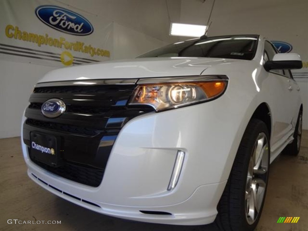 2012 Edge Sport - White Platinum Metallic Tri-Coat / Charcoal Black/Silver Smoke Metallic photo #7