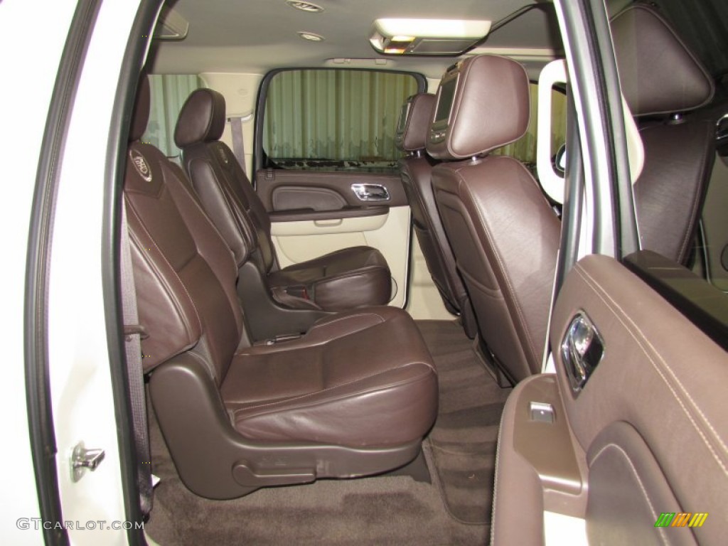 Cocoa/Light Linen Tehama Leather Interior 2011 Cadillac Escalade ESV Platinum Photo #58934463