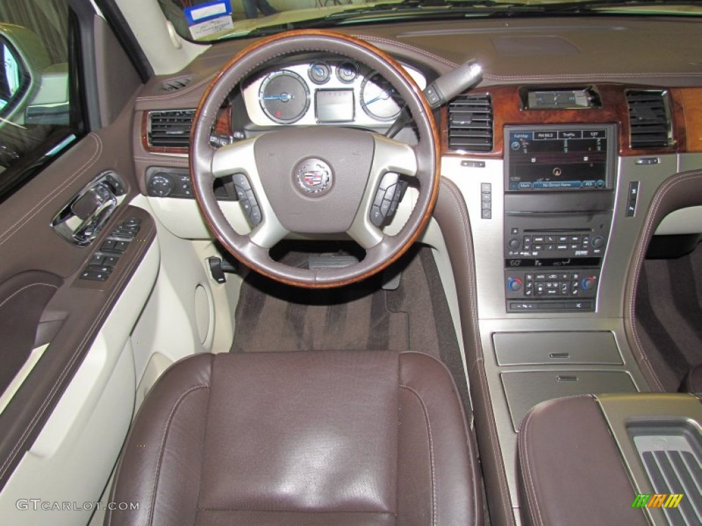 2011 Cadillac Escalade ESV Platinum Cocoa/Light Linen Tehama Leather Dashboard Photo #58934501