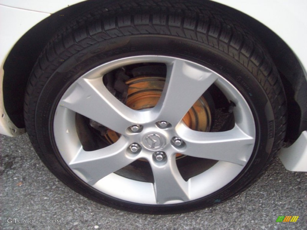 2004 MAZDA3 s Hatchback - Rally White / Black/Red photo #27