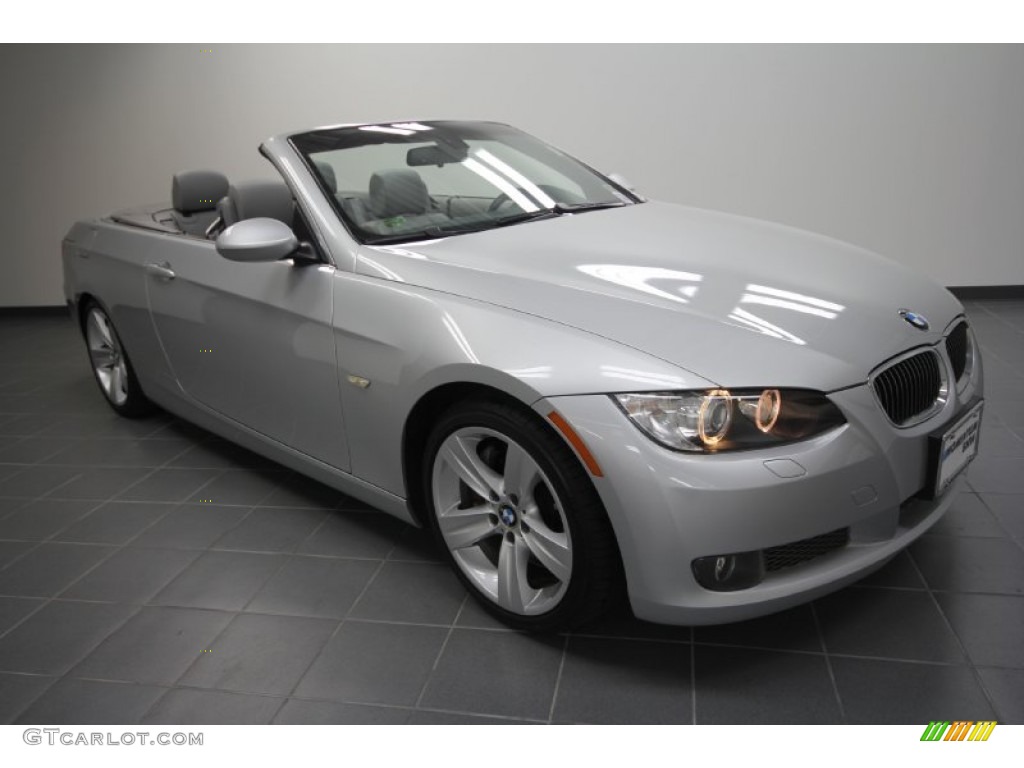 2008 3 Series 335i Convertible - Titanium Silver Metallic / Gray photo #1