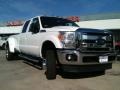 2012 Oxford White Ford F350 Super Duty Lariat Crew Cab 4x4 Dually  photo #1