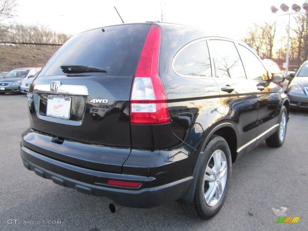 2010 CR-V EX-L AWD - Crystal Black Pearl / Ivory photo #6