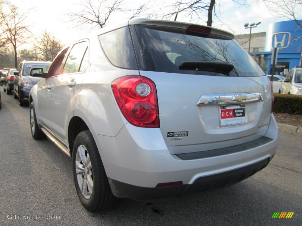 2010 Equinox LS AWD - Silver Ice Metallic / Jet Black/Light Titanium photo #8