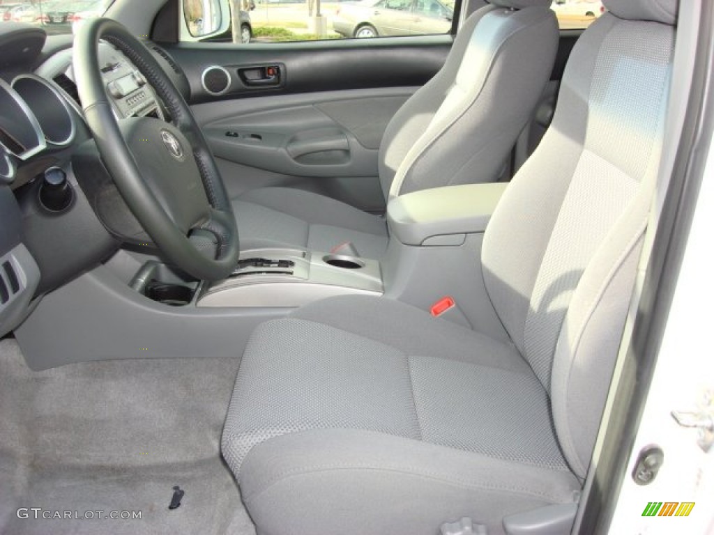 Graphite Gray Interior 2008 Toyota Tacoma V6 PreRunner TRD Sport Double Cab Photo #58939308