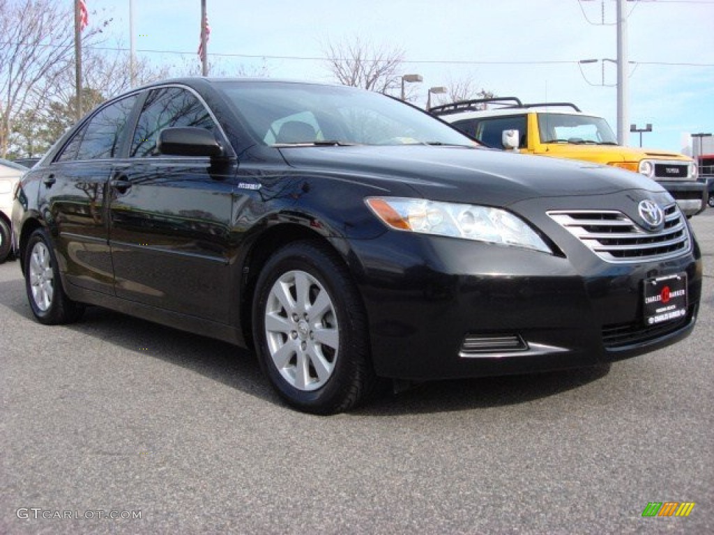 2008 Camry Hybrid - Black / Ash photo #1