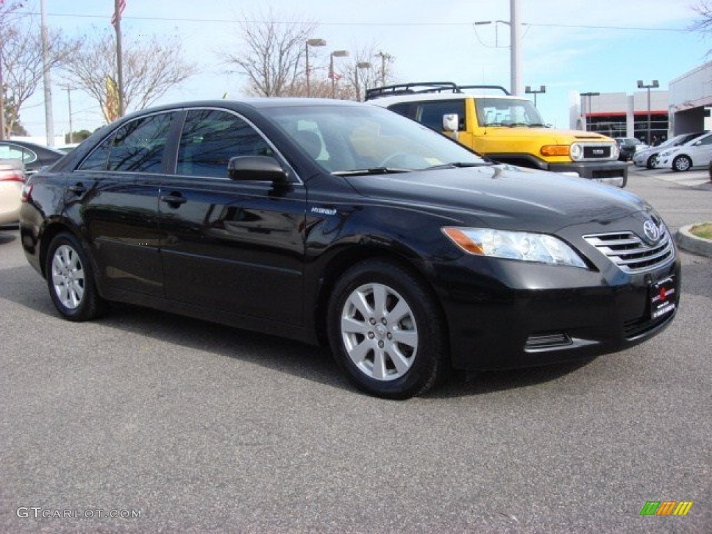 2008 Camry Hybrid - Black / Ash photo #2