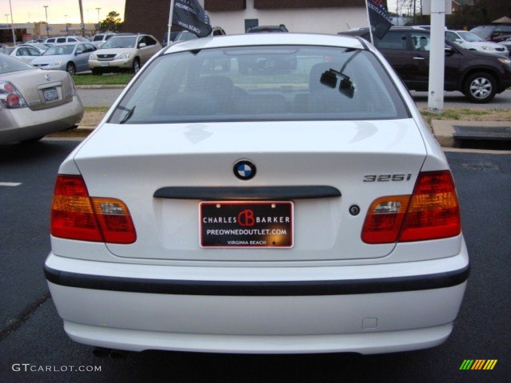 2004 3 Series 325i Sedan - Alpine White / Black photo #4
