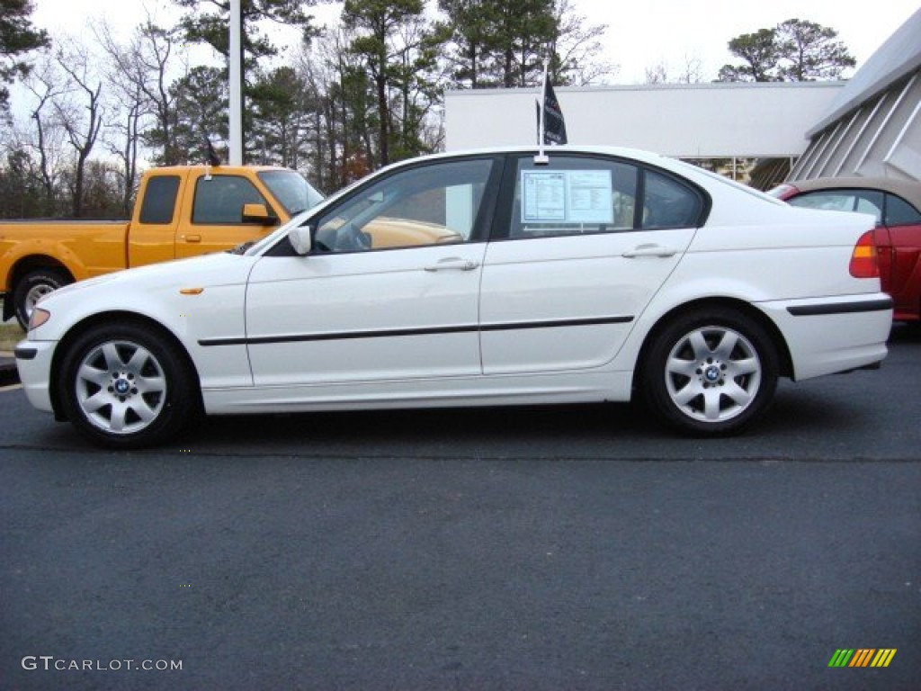 2004 3 Series 325i Sedan - Alpine White / Black photo #6