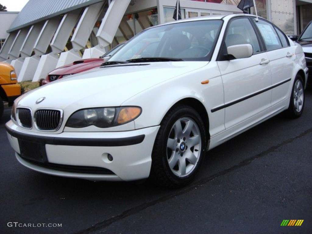 2004 3 Series 325i Sedan - Alpine White / Black photo #7