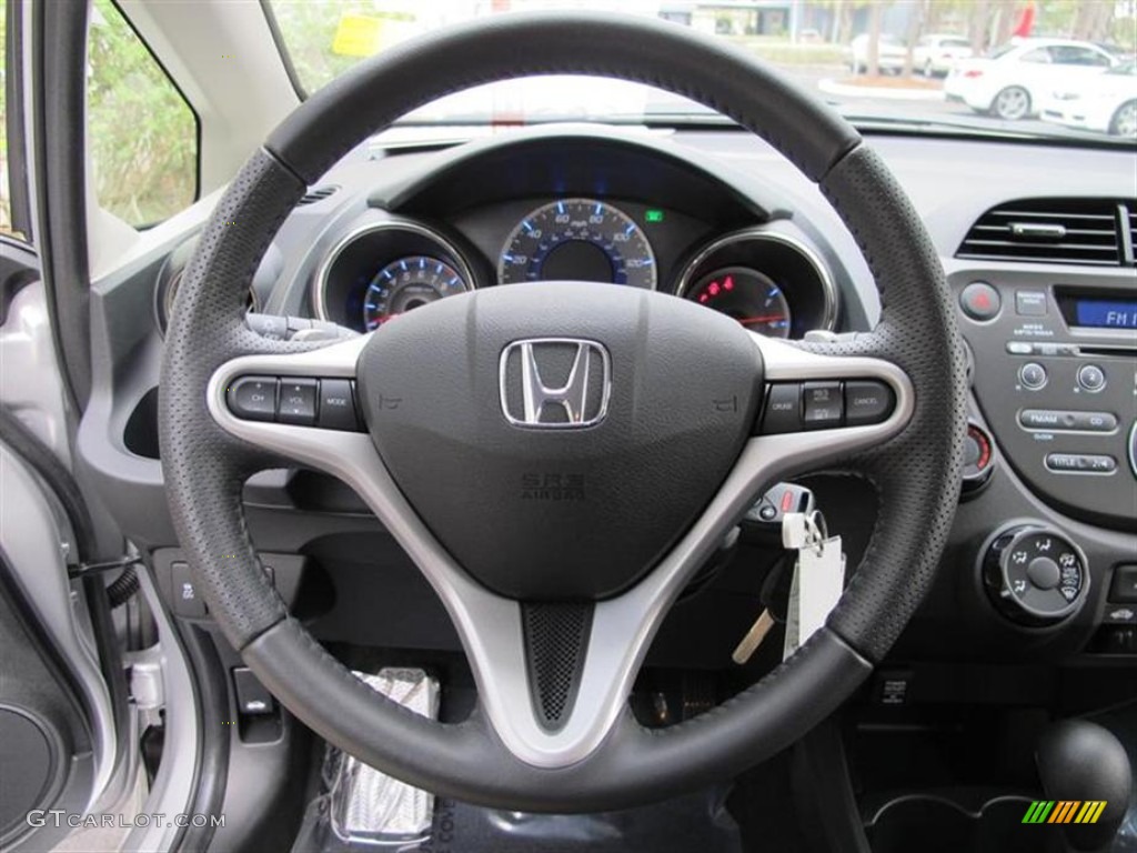 2012 Honda Fit Sport Black Steering Wheel Photo #58941048