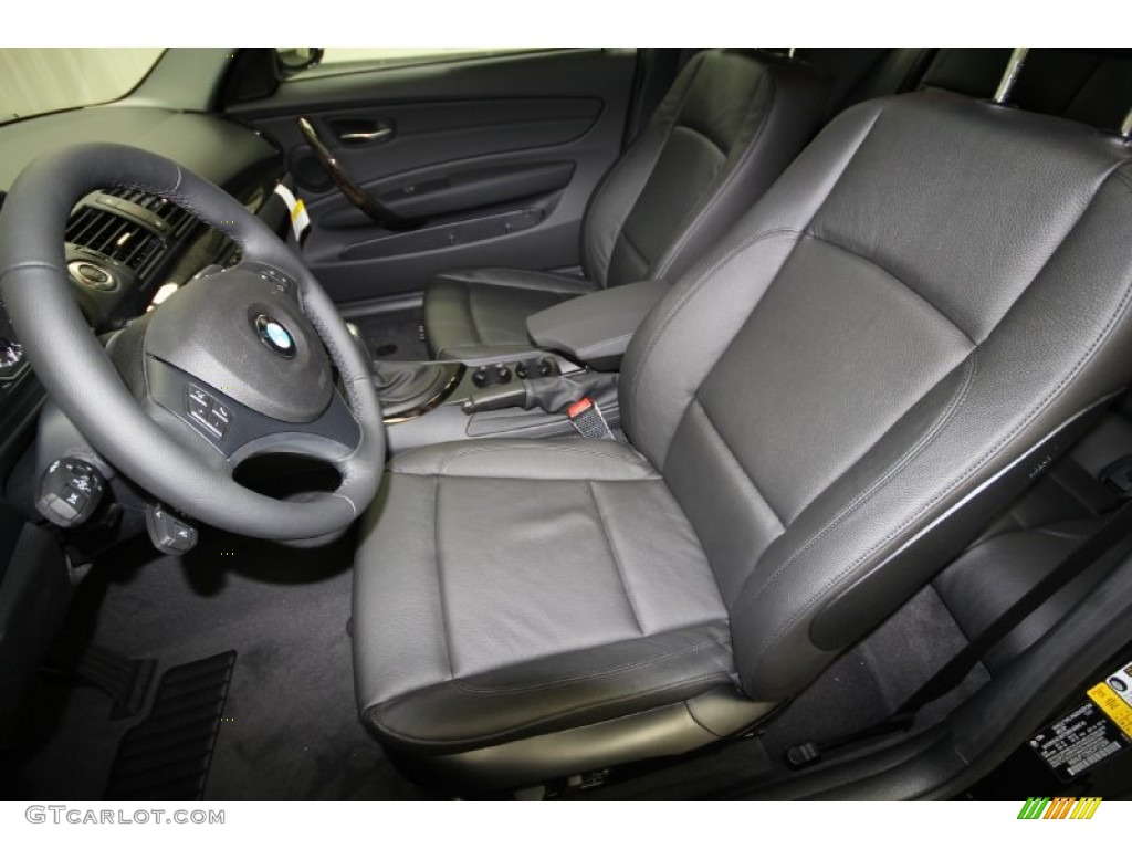 2012 1 Series 128i Coupe - Jet Black / Black photo #10