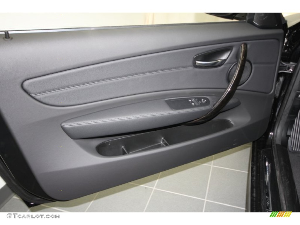 2012 1 Series 128i Coupe - Jet Black / Black photo #12