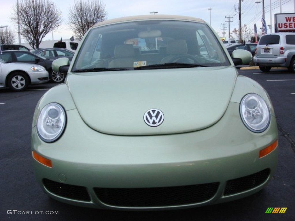 2007 New Beetle 2.5 Convertible - Gecko Green Metallic / Cream photo #9