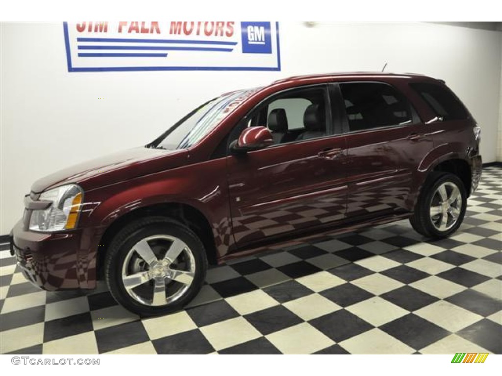 2008 Equinox Sport - Deep Ruby Red Metallic / Ebony photo #24