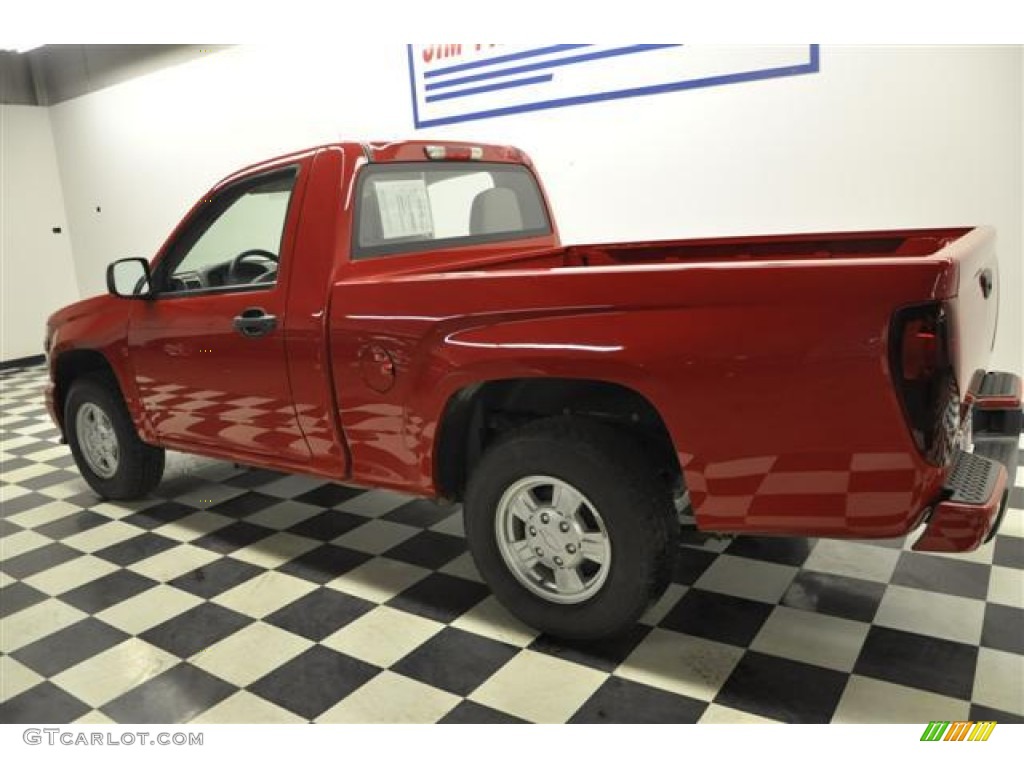 2008 Colorado LS Regular Cab - Victory Red / Medium Pewter photo #4