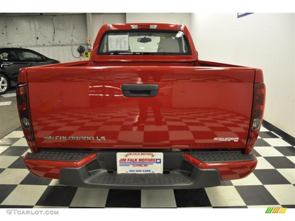2008 Colorado LS Regular Cab - Victory Red / Medium Pewter photo #6