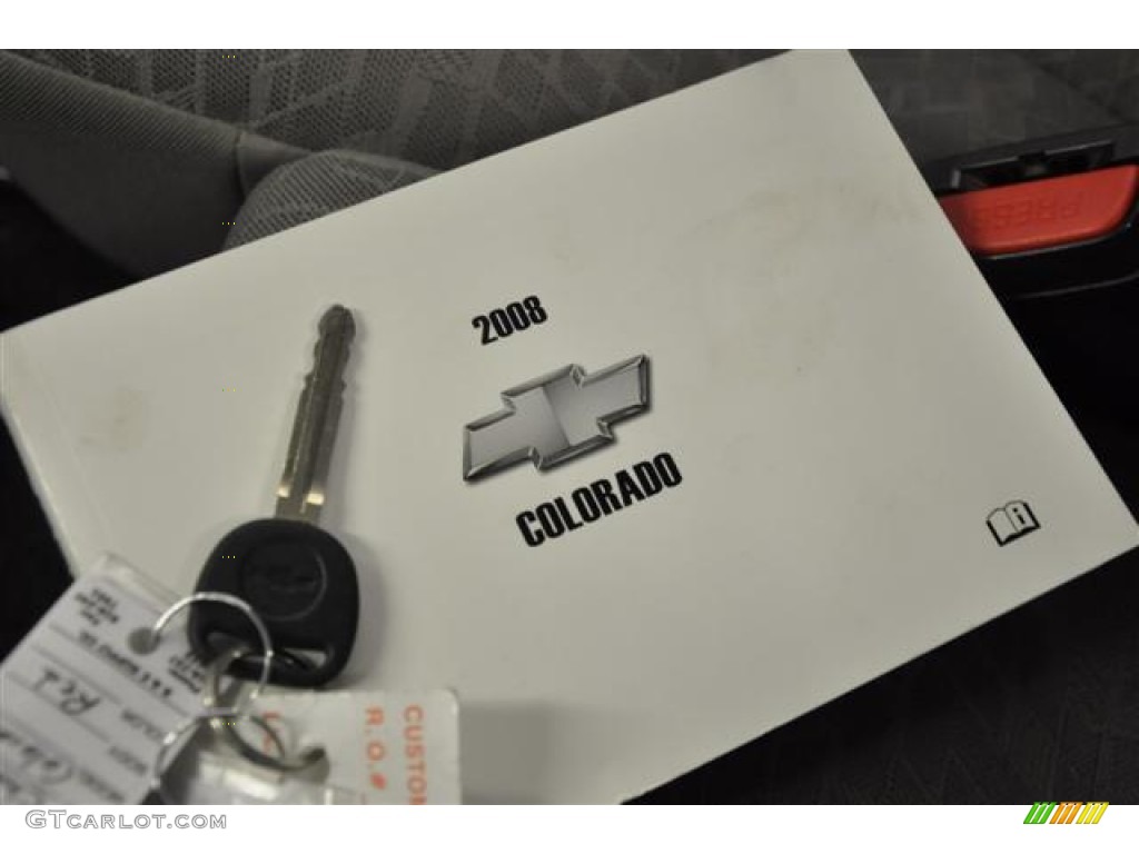 2008 Colorado LS Regular Cab - Victory Red / Medium Pewter photo #18