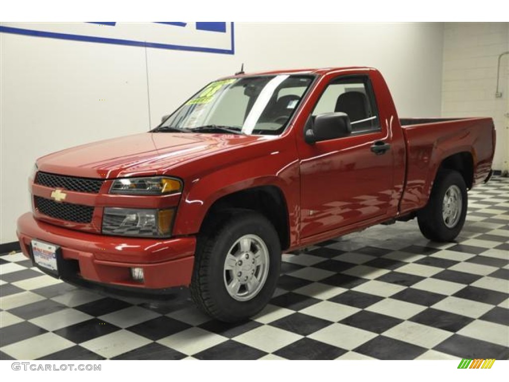 2008 Colorado LS Regular Cab - Victory Red / Medium Pewter photo #21