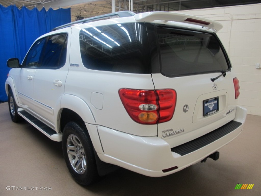 2003 Sequoia Limited 4WD - Natural White / Oak photo #6