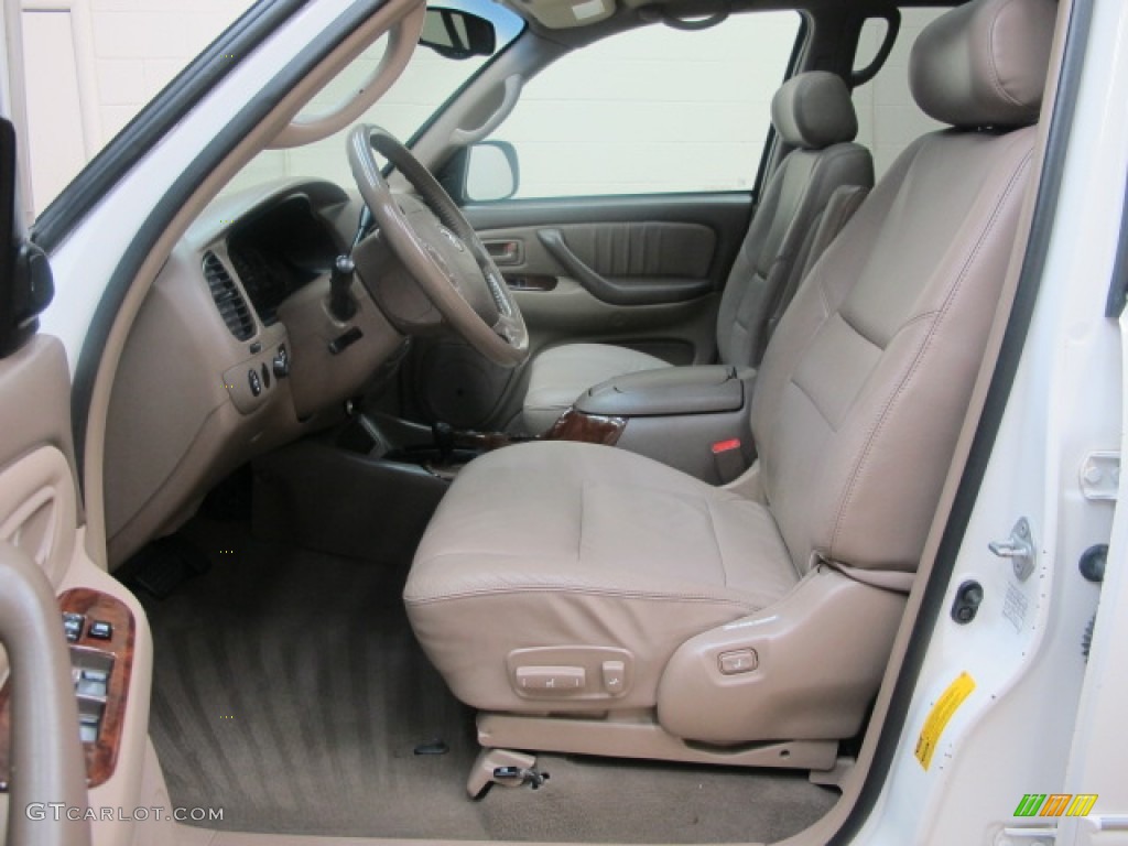 2003 Sequoia Limited 4WD - Natural White / Oak photo #18