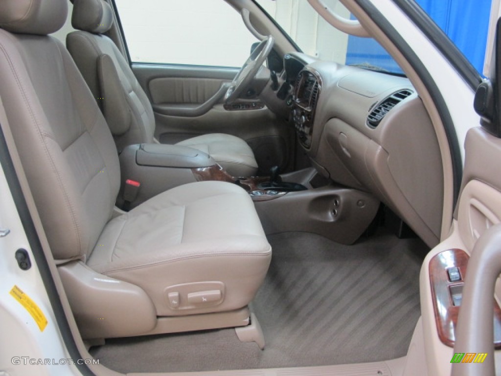2003 Sequoia Limited 4WD - Natural White / Oak photo #26