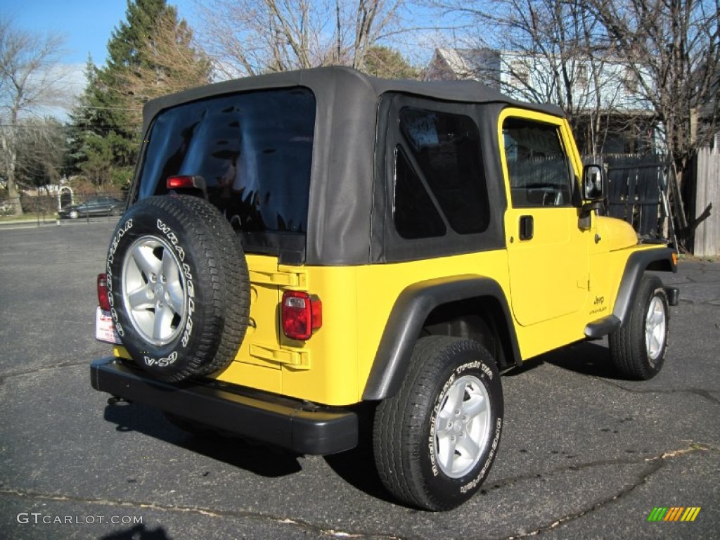 2004 Wrangler SE 4x4 - Solar Yellow / Dark Slate Gray photo #7