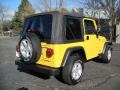 2004 Solar Yellow Jeep Wrangler SE 4x4  photo #7