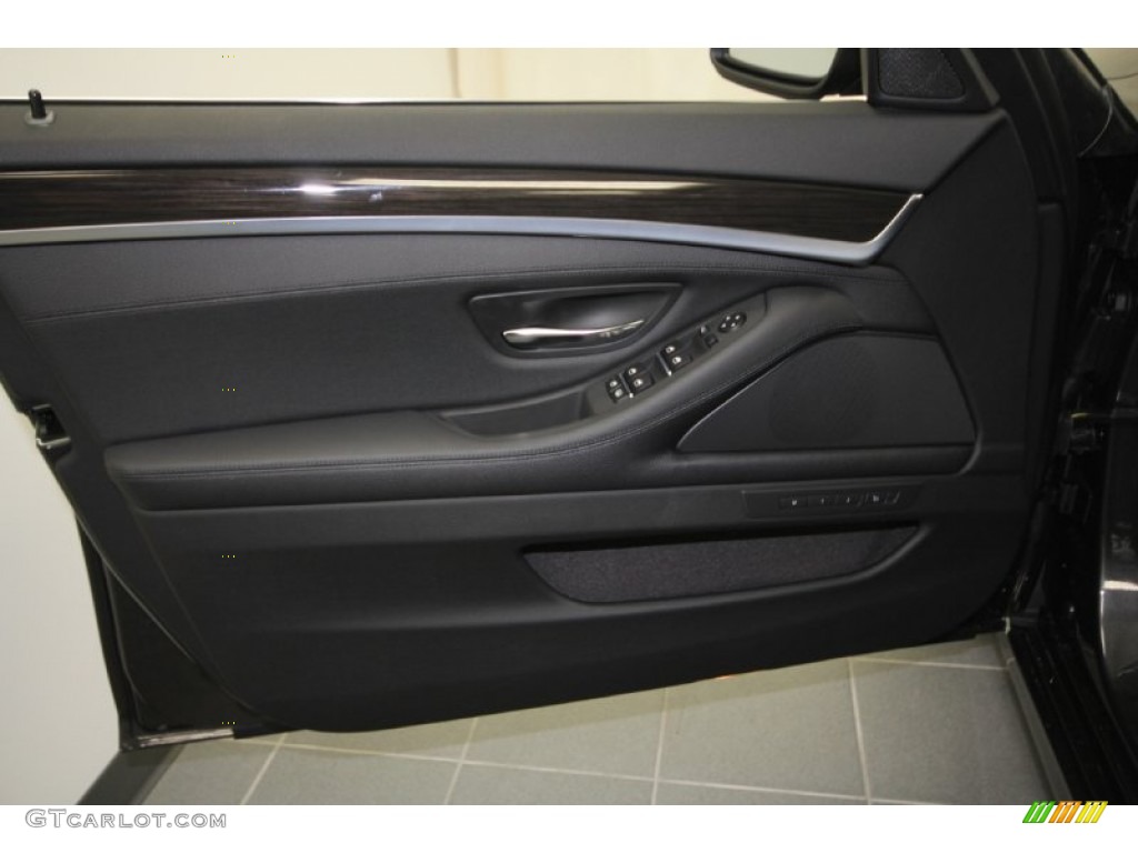 2012 5 Series 528i Sedan - Dark Graphite Metallic II / Black photo #12