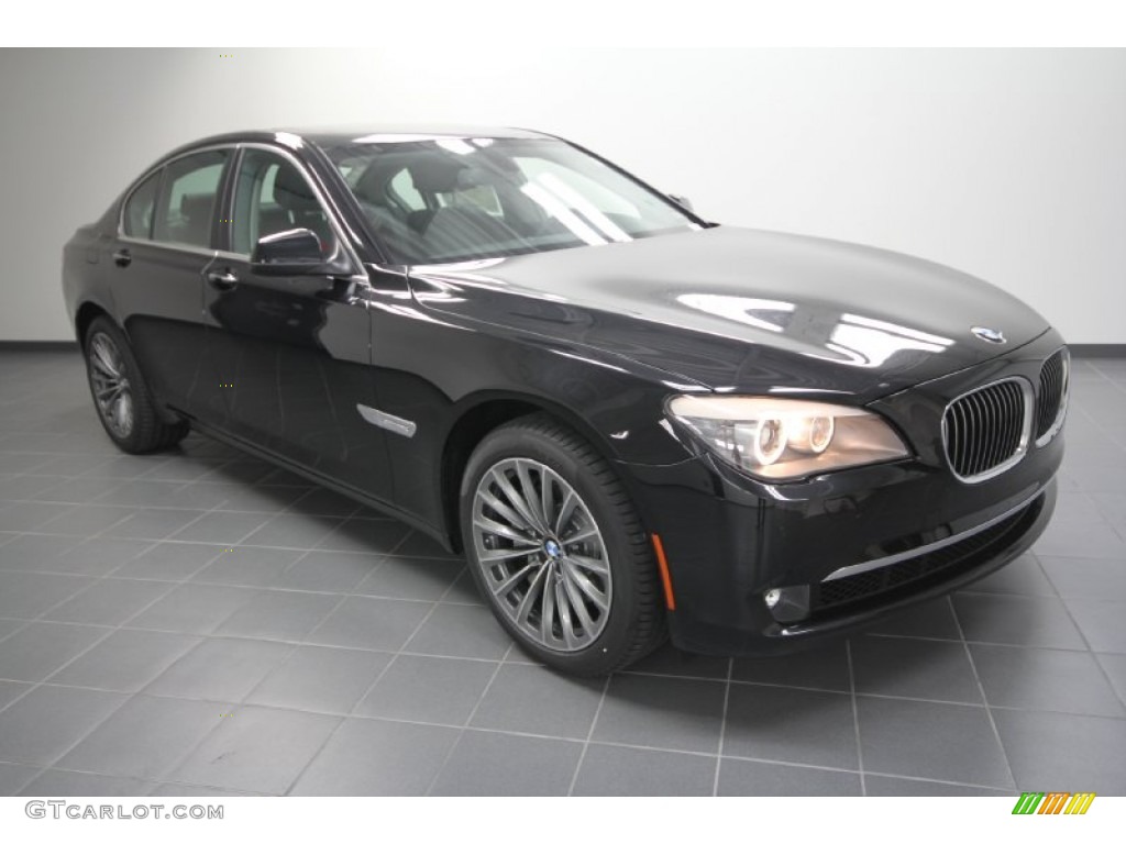 2012 7 Series 740i Sedan - Black Sapphire Metallic / Black photo #1