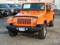 2012 Crush Orange Jeep Wrangler Unlimited Rubicon 4x4  photo #1