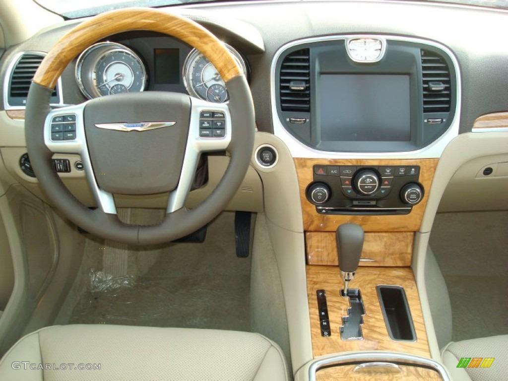 2012 Chrysler 300 C AWD Dark Frost Beige/Light Frost Beige Dashboard Photo #58944170