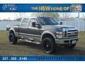 2008 Dark Shadow Grey Metallic Ford F350 Super Duty Lariat Crew Cab 4x4  photo #1