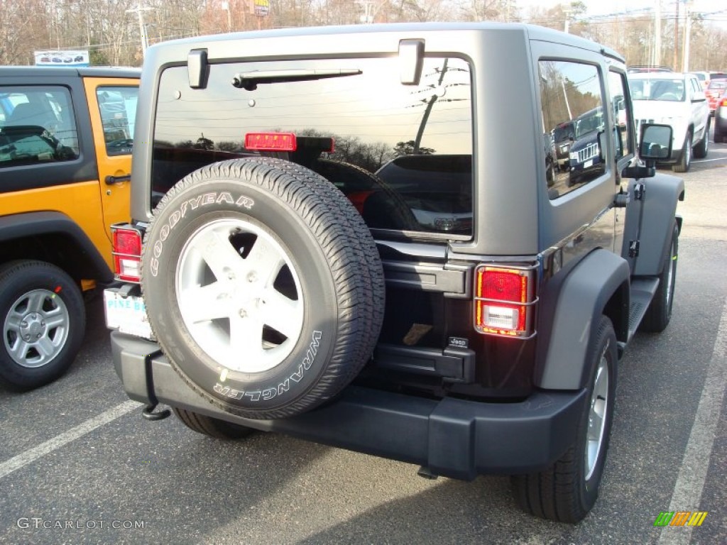 2012 Wrangler Sport S 4x4 - Black / Black photo #2