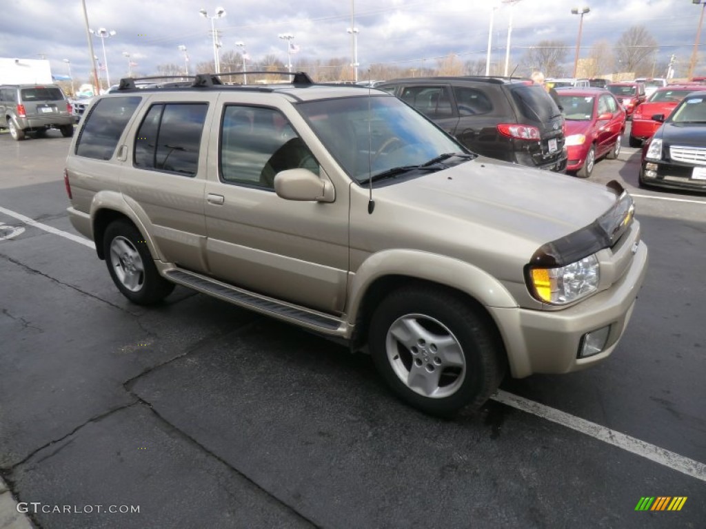 2001 QX4 4x4 - Tuscan Beige Metallic / Stone Beige photo #1