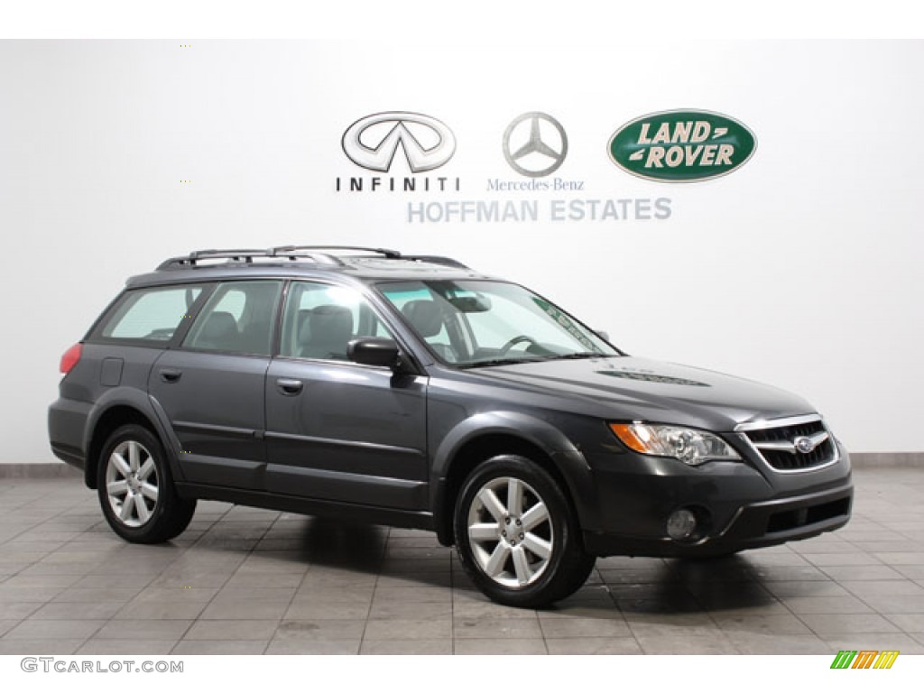 2008 Outback 2.5i Limited Wagon - Diamond Gray Metallic / Off Black photo #1