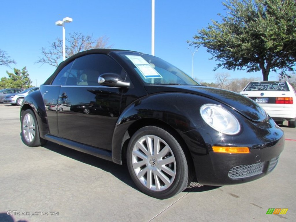 Black 2008 Volkswagen New Beetle SE Convertible Exterior Photo #58947999