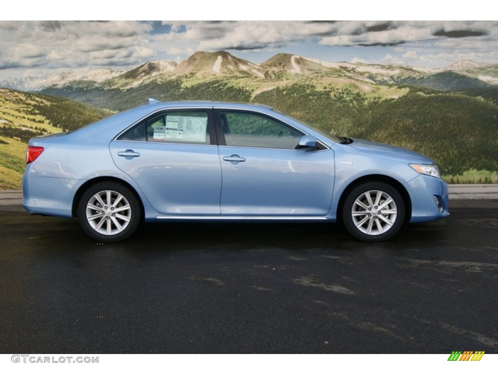 Clearwater Blue Metallic 2012 Toyota Camry Hybrid XLE Exterior Photo #58948381